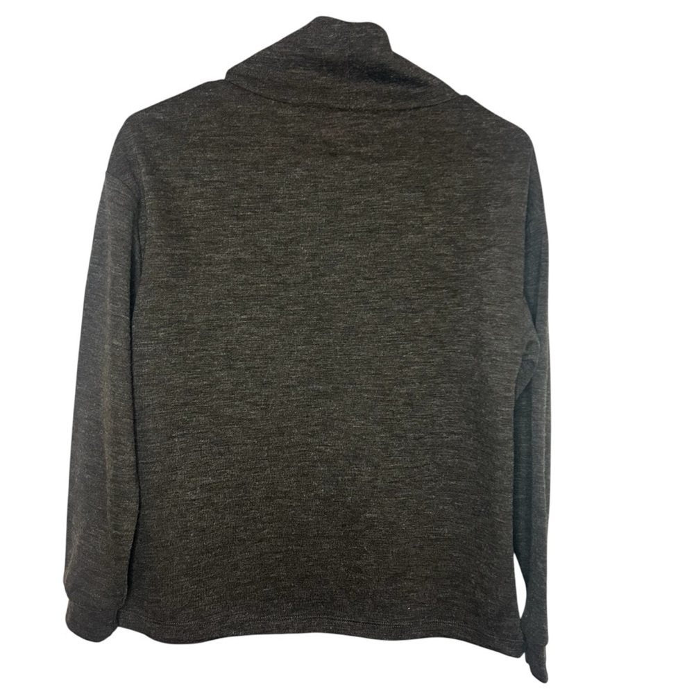 Magaschoni Gray Mock Neck Sweater | Soft Pullover Top Size Small - Picture 4 of 11